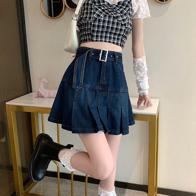 Chân Váy Jeans Chữ A Thời Trang Dành Cho Nữ