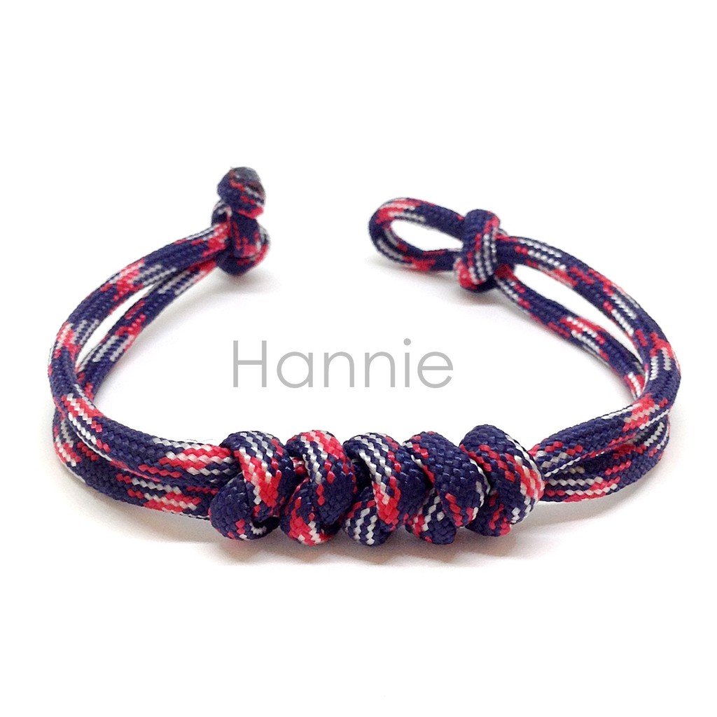 Vòng tay paracord khóa gài - Vòng sinh tồn dây dù 550 7 lõi đeo tay nam nữ