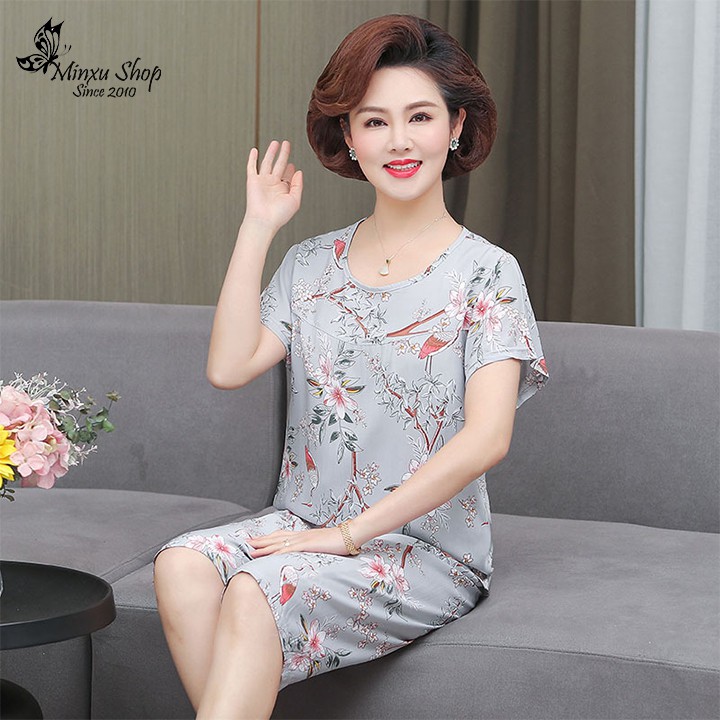 Bộ vải lanh trung niên cho bà,cho mẹ, sang trọng, lịch sự quý phái