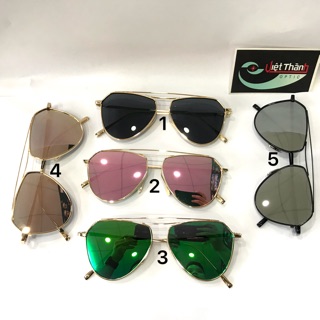 Mắt Kính gọng sắt đi biển sang xịn đẹp unisex - mắt kính đôi nam nữ