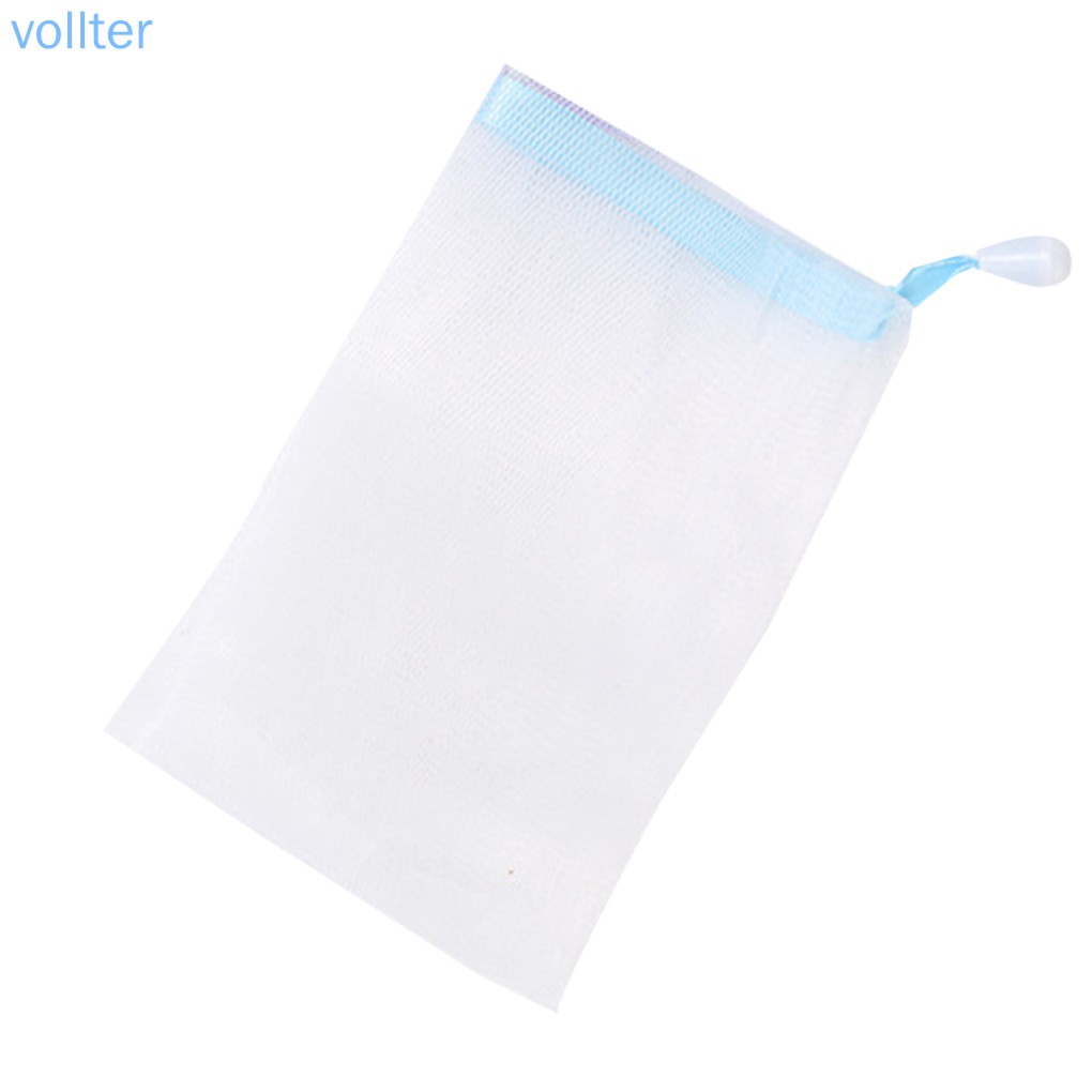 Set 10 Túi Lưới Tạo Bọt Rửa Mặt Màu Sắc Ngẫu Nhiên