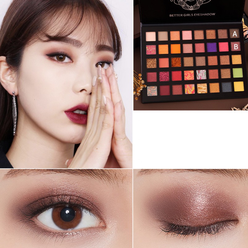 Bảng phấn mắt nhũ 40 màu Laisly x Better Girls Eyeshadow 80g