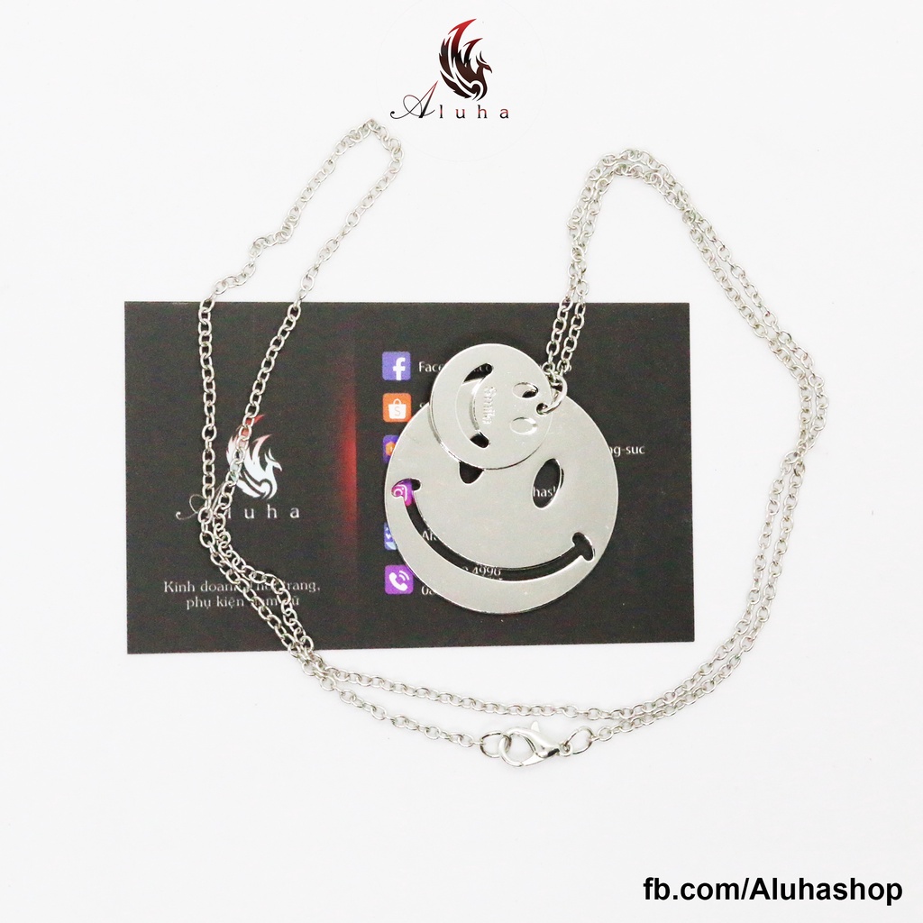 Dây chuyền hợp kim mạ mặt cười đơn giản dễ đeo cực hot năm nay phong cách HIPHOP - NL144 - Aluha