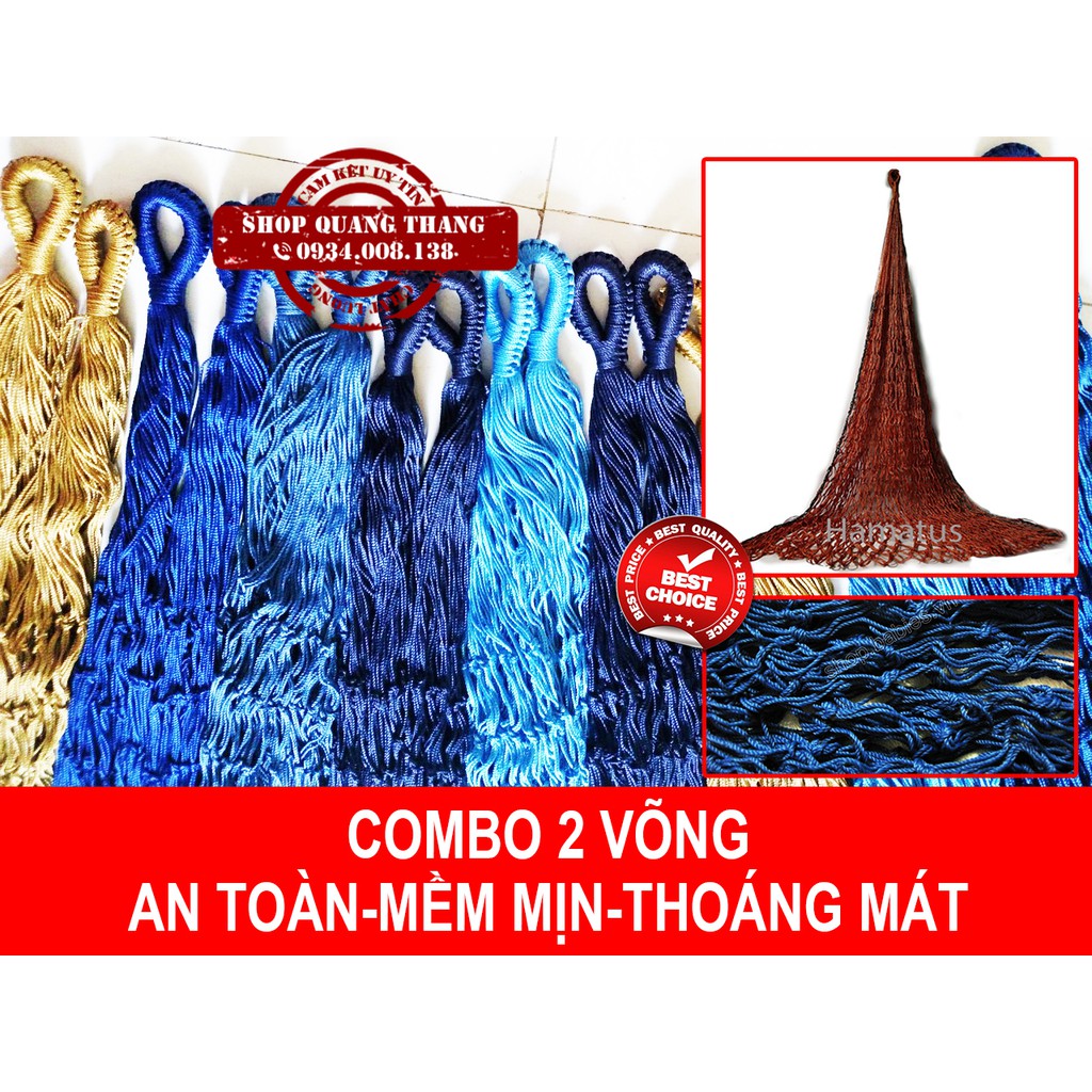 Combo 2 Võng treo du lịch 2 lớp