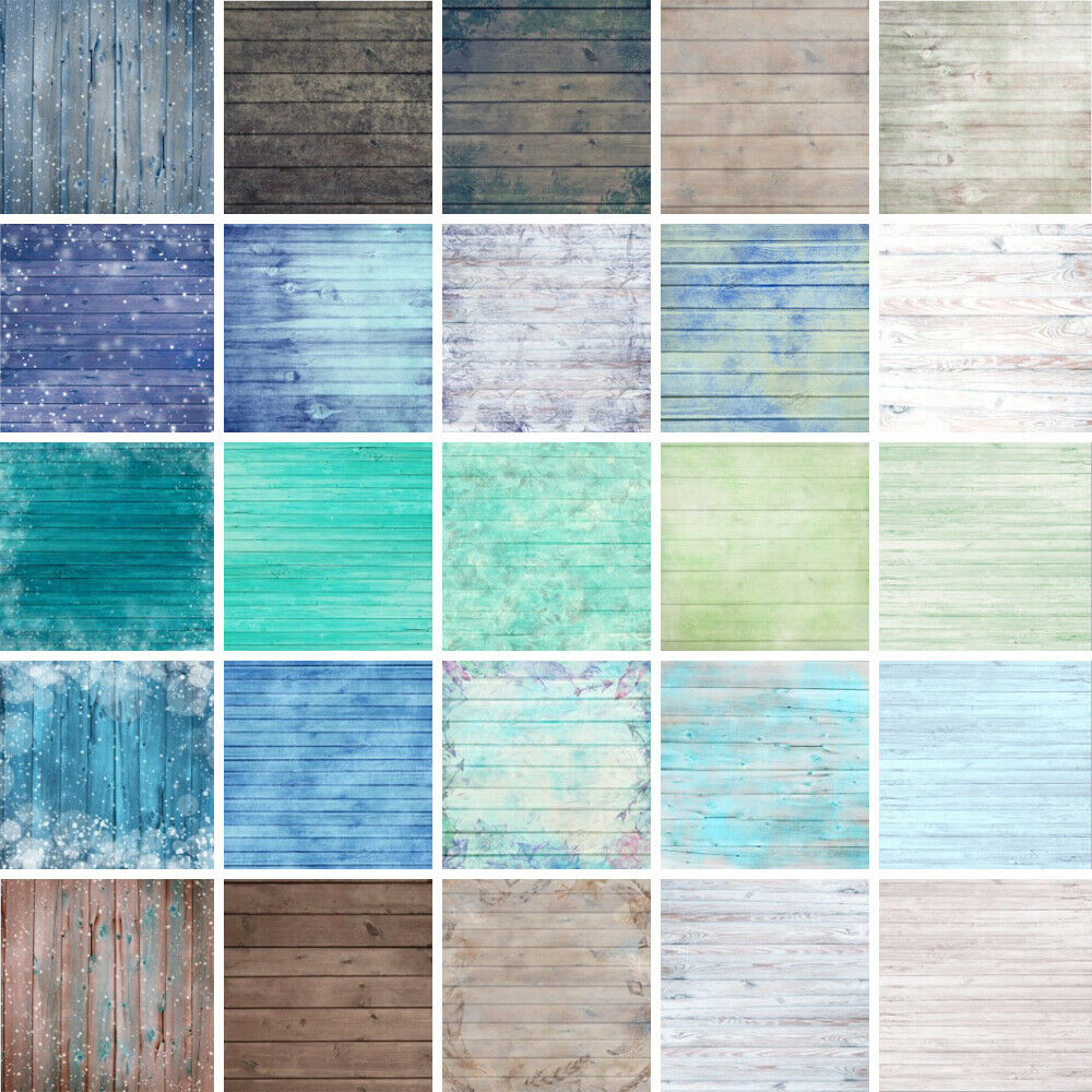 5x5 / 5x3 / 7x5ft Gỗ Ván Sàn Vải Chụp Ảnh Phông Nền Trang Trí In Hình