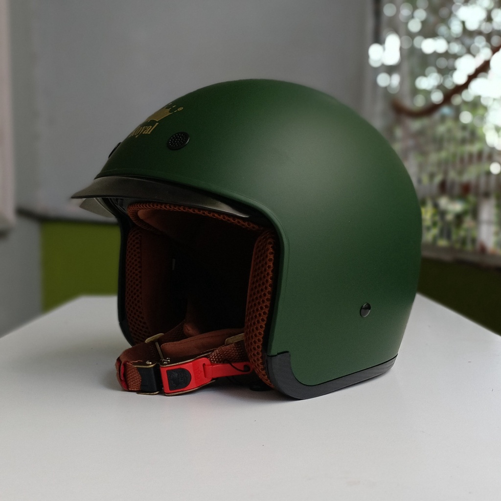 Mũ bảo hiểm Royal M139 kính âm màu xanh quân đội
