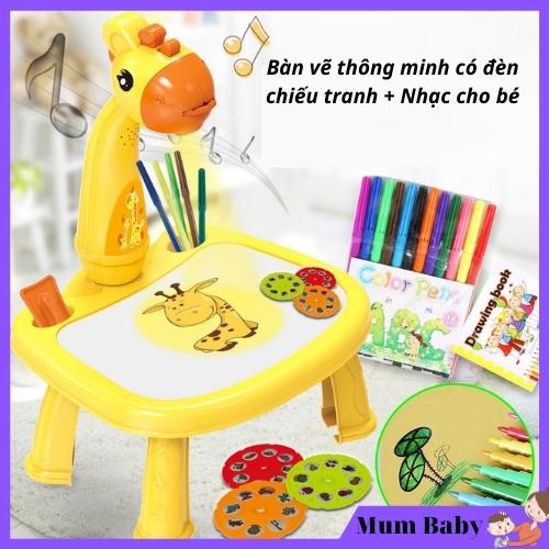 Bàn Vẽ Thông Minh Có Nhạc Và Đèn Chiếu Tranh Cho Bé Loại Lớn, Đồ Chơi Trí Tuệ Cho Trẻ EM MUMBABY 44