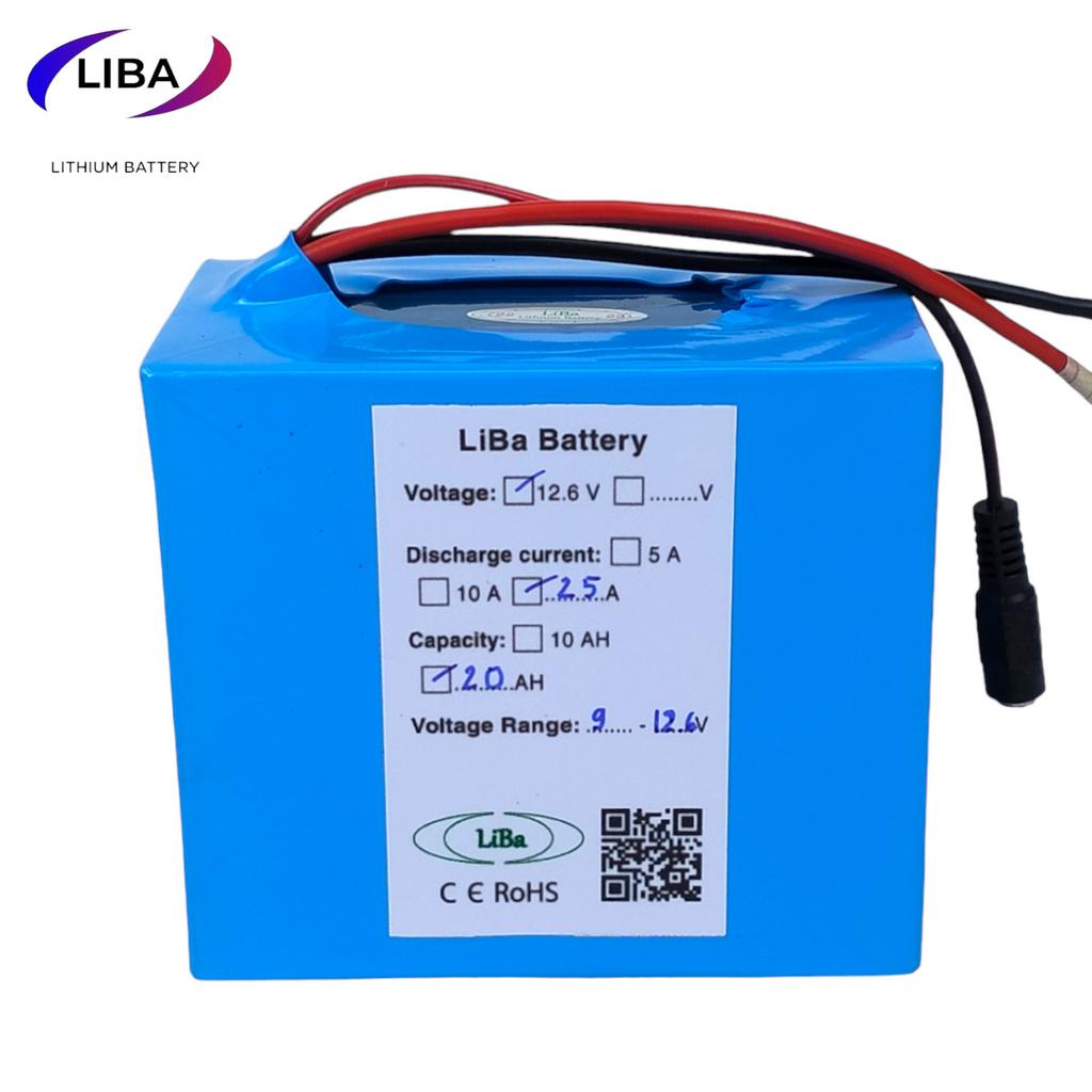 Pin Li ion 12V 3S, 10Ah-40Ah, pin dự phòng, pin quạt điện, pin solar, thay thế acquy chì 12V _ Liba