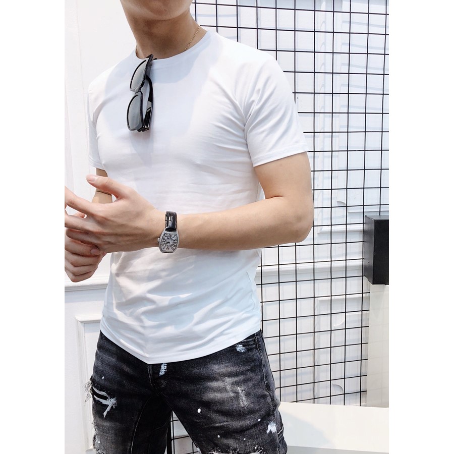 Áo Cộc Tay Nam Ngắn Tay Chất Cotton Mát Lạnh Thông Hơi Phong Cách Áo Phông Nam Áo Thun Nam Áo Nam