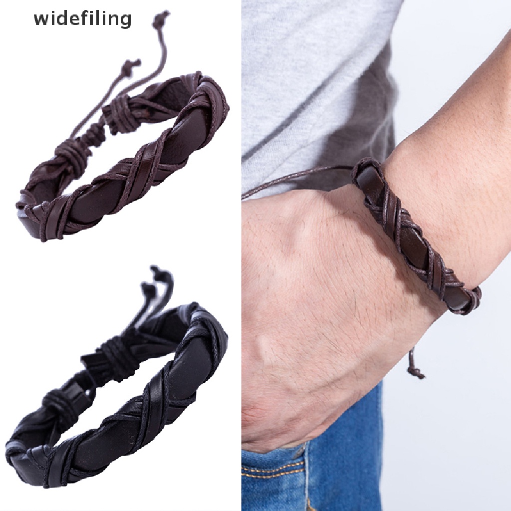 Vòng Đeo Tay Bằng Da Handmade Có Thể Điều Chỉnh Kích Thước Dành Cho Nam Và Nữ