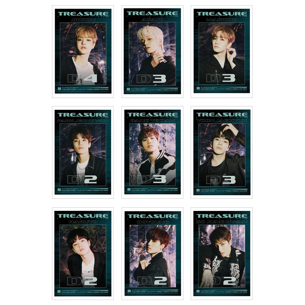 [Ép Lụa] Lomo Card TREASURE -THE FIRST STEP CHAPTER TWO +THREE ( 36 ảnh )
