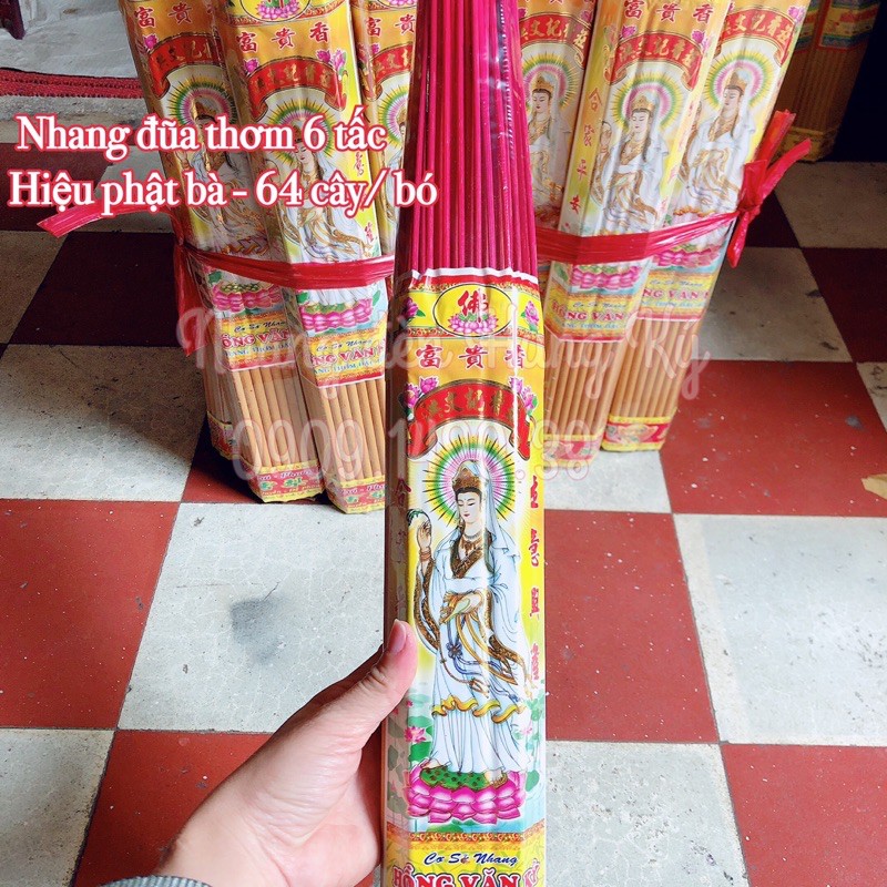 Combo 2 bó nhang đũa (xào) thơm hiệu phật bà 64cây