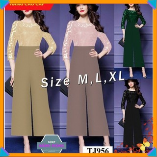 Bộ Jum 🌸FREESHIP🌸 Jum dài ống suông phối ren hoa 3D xinh xắn TJ956