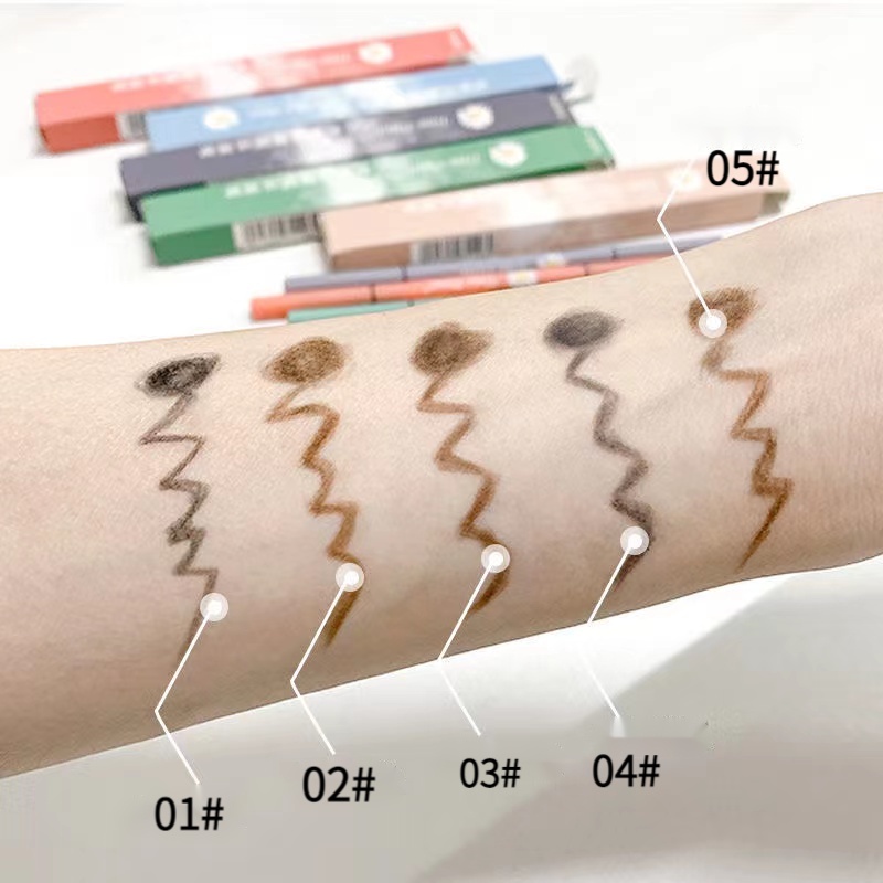 【Phiếu giảm giá trừ đi 6000】Bút Chì Kẻ Lông Mày Đầu Tam Giác Siêu Mịn Lâu Trôi Chống Thấm Nước Thiết Kế Hai Đầu Hình Tam Giác
