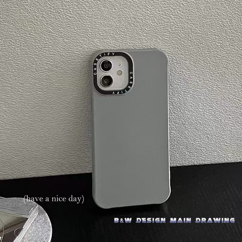 Ốp Điện Thoại Silicon Màu Xám Họa Tiết Graphite Sang Trọng Chống Sốc Cho iPhone 13 12 11 Pro MAX XR X XS MAX I7 Plus 8 Plus