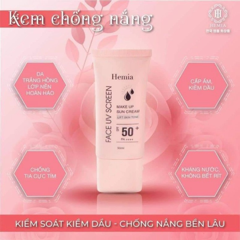 [Chính Hãng]Kem Dưỡng Da Chống Nắng Hemia 50ml | BigBuy360 - bigbuy360.vn