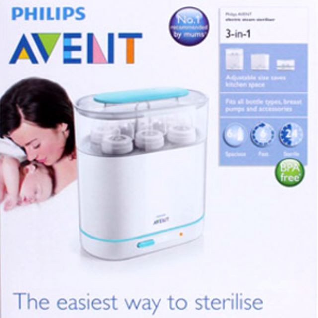 Máy tiệt trùng 3 trong 1 Philips Avent chính hãng BH 2 Năm