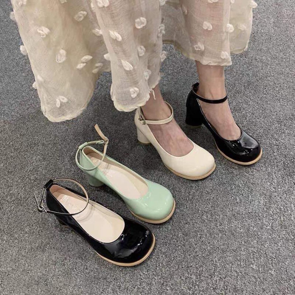 GIÀY ĐEN CAO 7CM