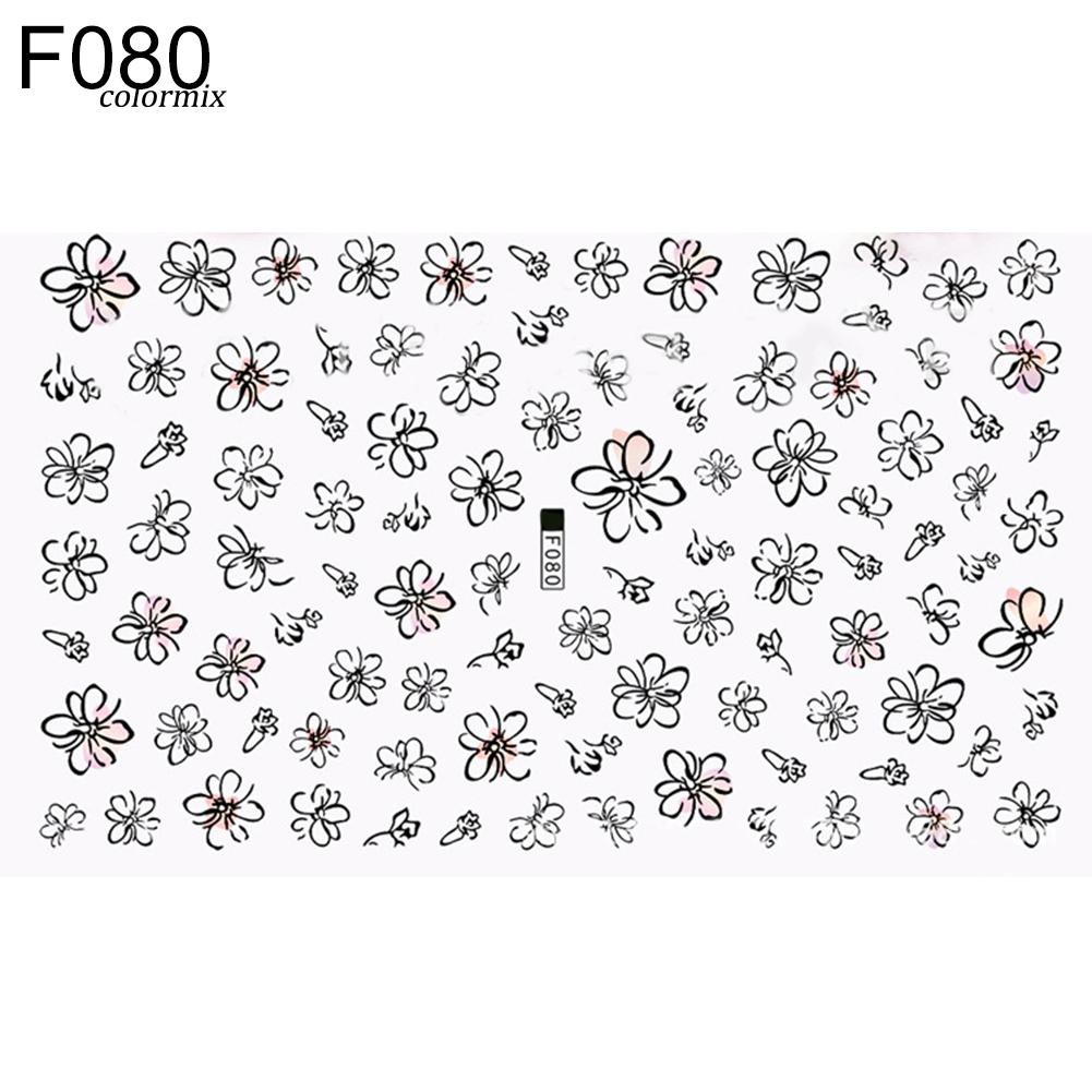 1 Tờ Miếng Dán Móng Tay Hình Chim Hồng Hạc Hoạt Hình 3D DIY Thời Trang