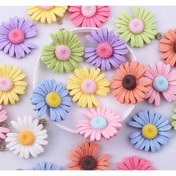 Hoa cúc nhựa trang trí 2.1cm