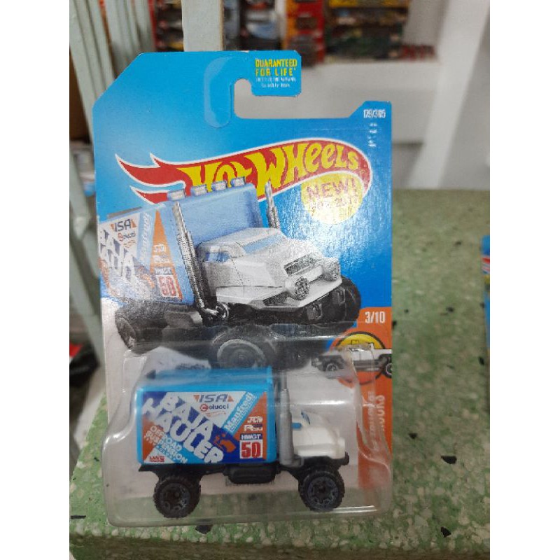 xe Hot Wheels Baja Hauler xanh dương