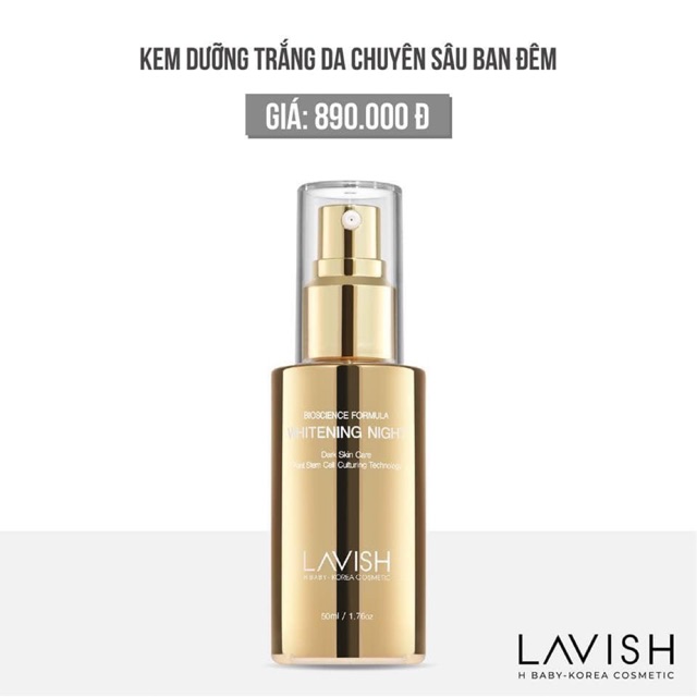 Face Đêm Dưỡng Trắng Da Chuyên Sâu Ban Đêm [ Chính Hãng ]
