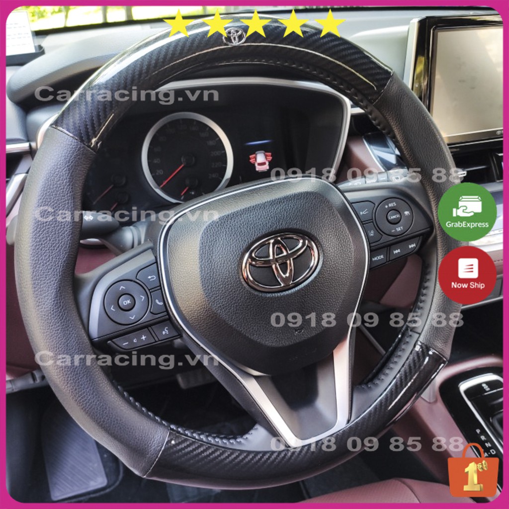 Bọc Vô Lăng Ô Tô CARRACING Chính Hãng Bọc Da Ốp vô lăng - Kiểu Dáng Thể Thao - Cảm Giác Lái Rất Sướng | BigBuy360 - bigbuy360.vn