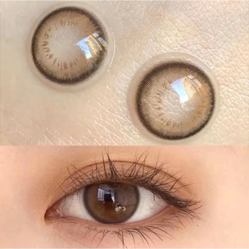 Lens teen màu nâu Caramel tự nhiên