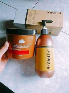 Combo dầu gội + ủ nhân sâm đào Swhite