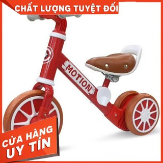 Xe chòi chân thăng bằng cho bé MOTION, có bàn đạp 2in1 yên bằng da - Hàng chính hãng