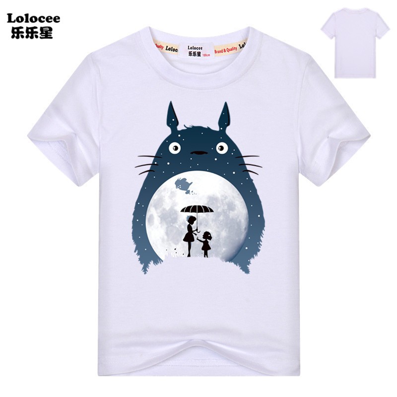Áo Thun Tay Ngắn In Hình Totoro Dễ Thương Cho Bé
