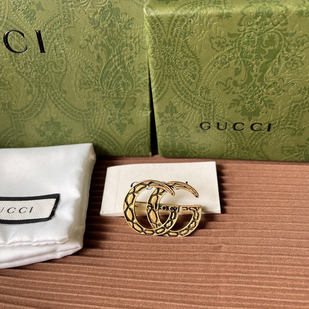 Ghim Cài Áo Hình Cà Vạt/Cà Vạt Thương Hiệu Gucci Thời Trang Dành Cho Nữ Và Nam