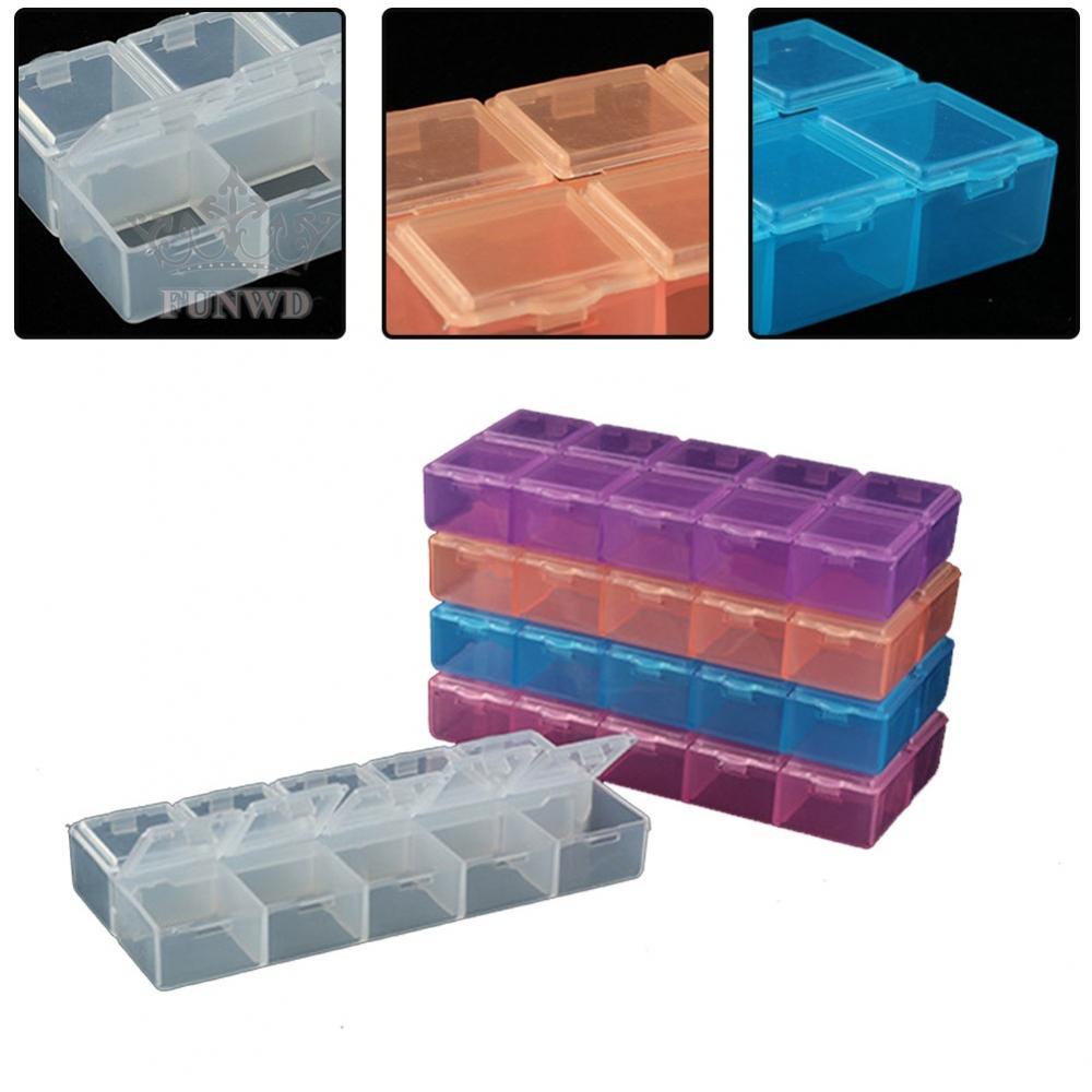 Hộp Nhựa 10 Ngăn Đựng Ốc Vít Giá Đỡ