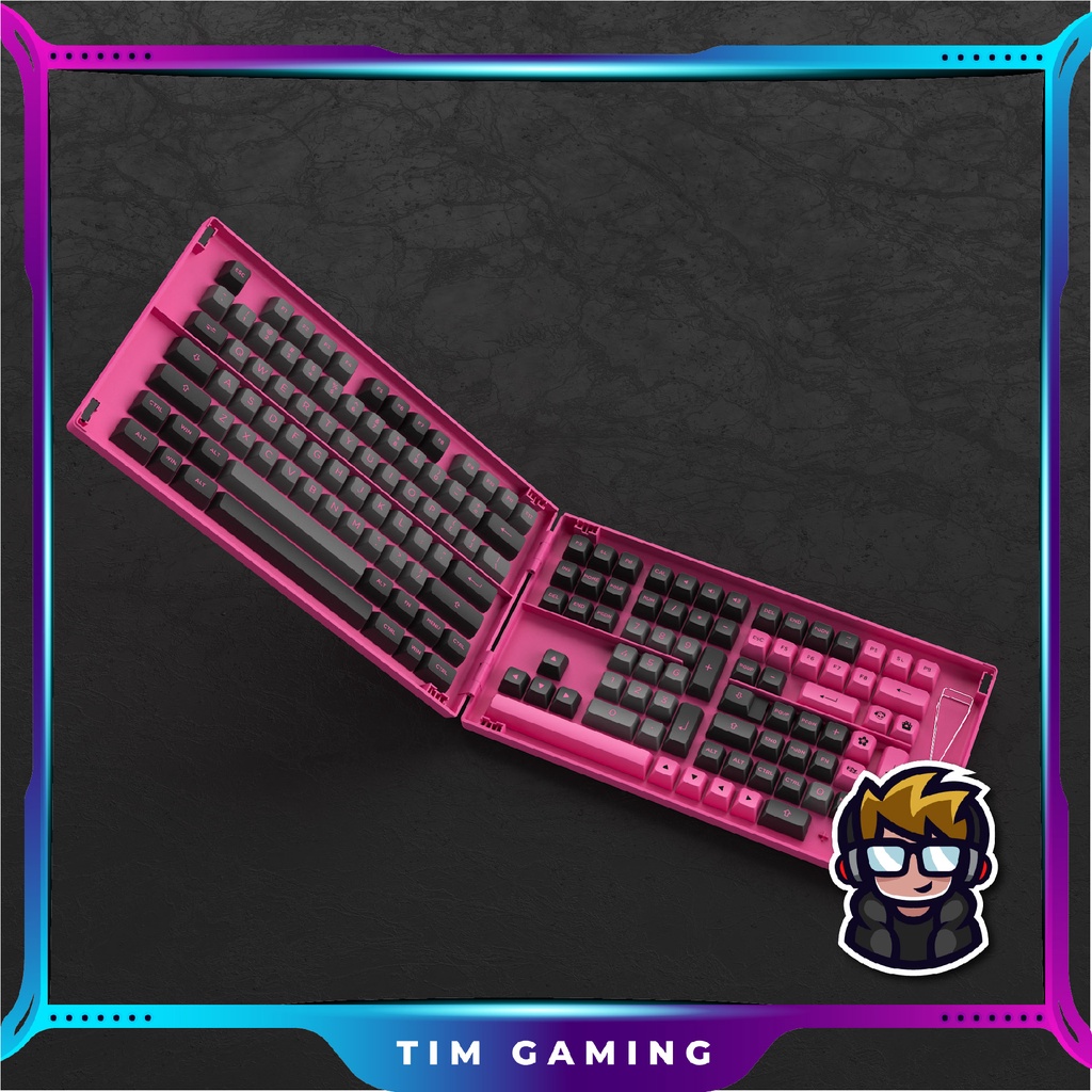 Bộ Keycap bàn phím cơ Akko – Black & Rose