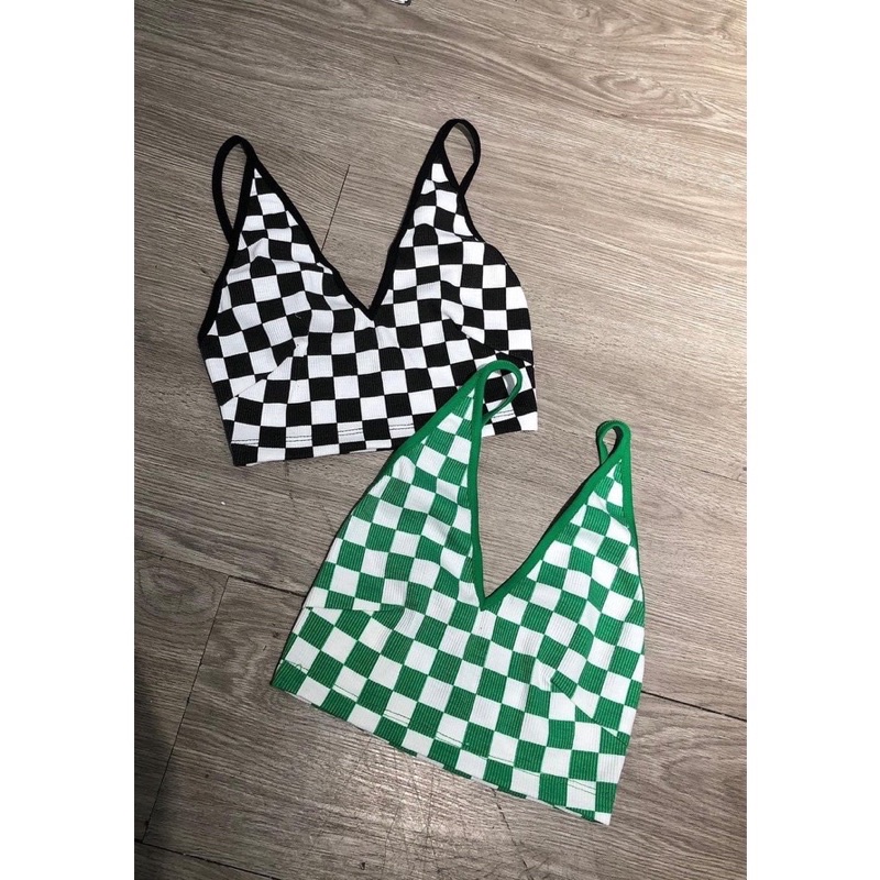 Áo dây caro ôm sexy độc đáo CR7