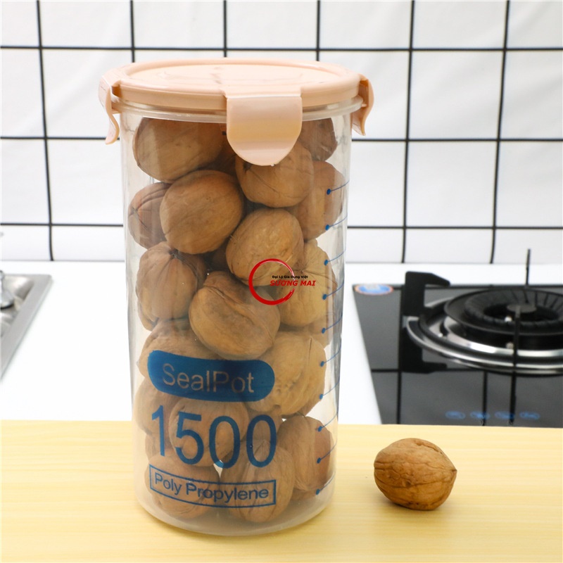 [Giá Sỉ] Hộp Nhựa Hũ Nhựa Có Nắp Bảo Quản Thực Phẩm Sealpot 600ml/800ml/1000ml/1500ml Bằng Nhựa PP Trong Suốt