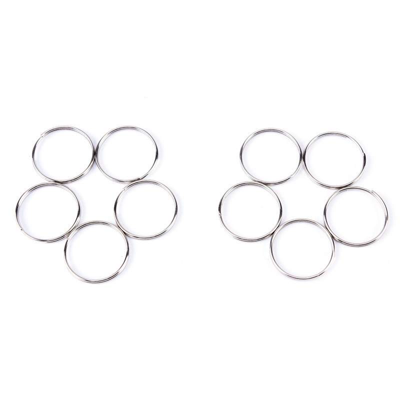Bộ 10 Móc Khóa Niken Bằng Thép Mạ Điện Tiện Dụng