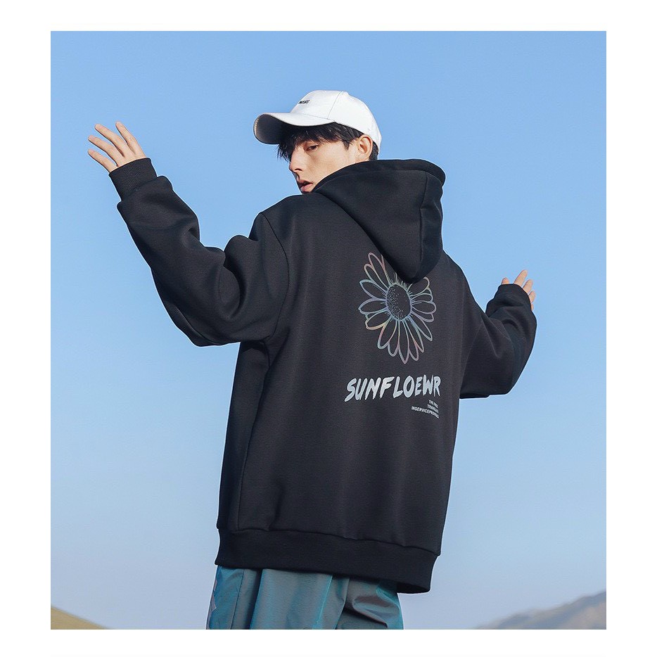 &lt;FREE SHIP&gt; ÁO HOODIE NỈ NGOẠI BAO ĐẸP, BAO CHẤT IN SUNFLOWER
