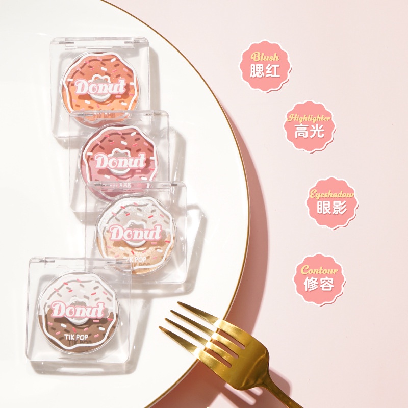 [Hàng mới về] Phấn má hồng TIK POP hai màu sắc tự nhiên dễ lên màu làm sáng da