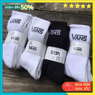 Tất cổ cao -nam nữ VANS Vớ đá banh cổ cao đi giày tây trắng cổ cao hàng loại 1 TT21