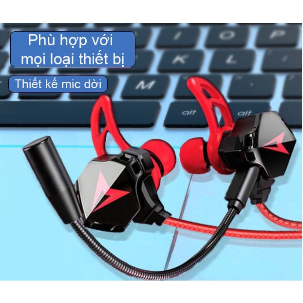 Tai Nghe Gaming G901, thiết kế hầm hố, driver dynamic 10mm, tái tạo âm thanh chân thực, đầy đủ phụ kiện