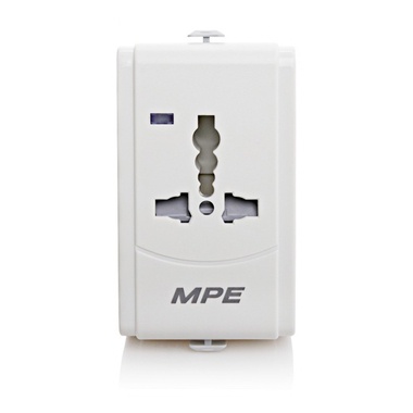 Ổ cắm du lịch MPE tích hợp cổng USB TA3, ngõ ra 5V DC chuẩn USB.