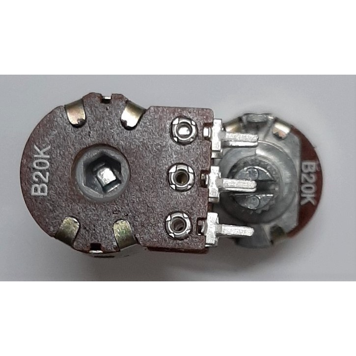 Biến trở kép B50K/ B20K, Triết áp đôi, chiết áp kép, chiết áp đôi, chiết áp kép B50K/ B20K