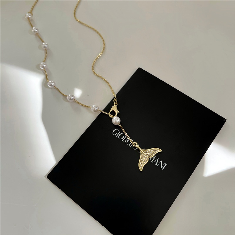 Vòng cổ Bell Mew nàng tiên cá đính đá lấp lánh VC174