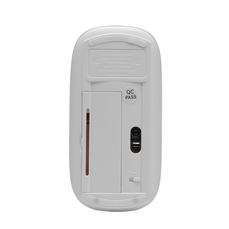 Chuột Quang Không Dây Mini Siêu Mỏng Kết Nối USB 2.4Ghz Cho Touch Mi