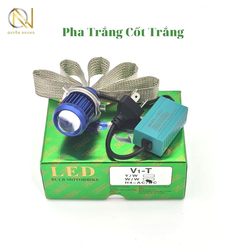 [Mã LIFE1603ALL giảm 10% đơn 0Đ] Đèn Pha Led Bi Cầu Cos Vàng Pha Trắng_Cos Trắng Pha Trắng_Siêu Sáng - QN SHOP