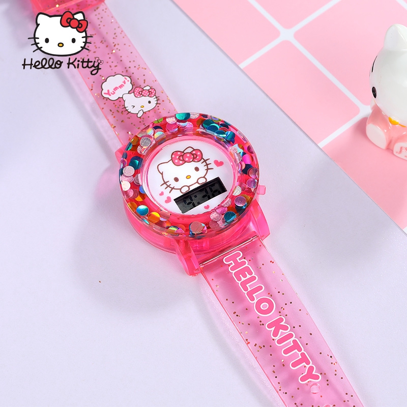 Đồng Hồ Điện Tử Hình Hello Kitty Cho Bé Gái