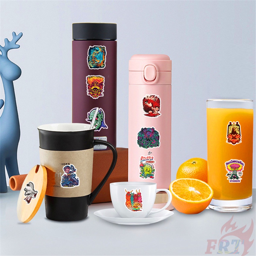 ❉ Quái vật. Hình Dán Quái Vật Nghệ Thuật Series 01 ❉ Bộ 50 Sticker Chống Thấm Nước Họa Tiết Doodle Hợp Thời Trang