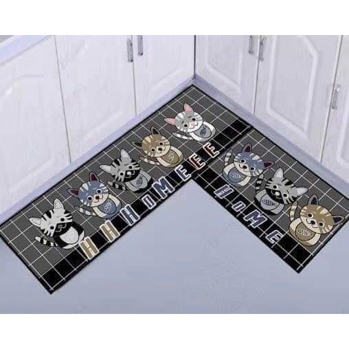 Bộ 2 Thảm Nhà Bếp Cao Cấp (40 x 60 và 40 x 120 cm) giao hàng ngẫu nhiên