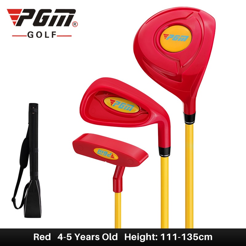 Bộ gậy golf trẻ em PGM-JRTG011: Dành cho trẻ 2-5 Tuổi, 3 màu lựa chọn, Kèm túi đựng.